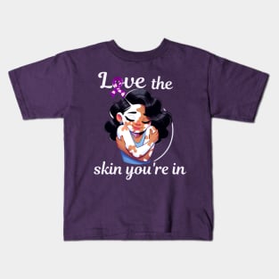 Love The Skin You're In Vitiligo Awareness and Acceptance Kids T-Shirt